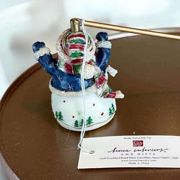 Home‎ Interiors Resin Happy Snowman Candle Snuffer - Picture 3 of 9